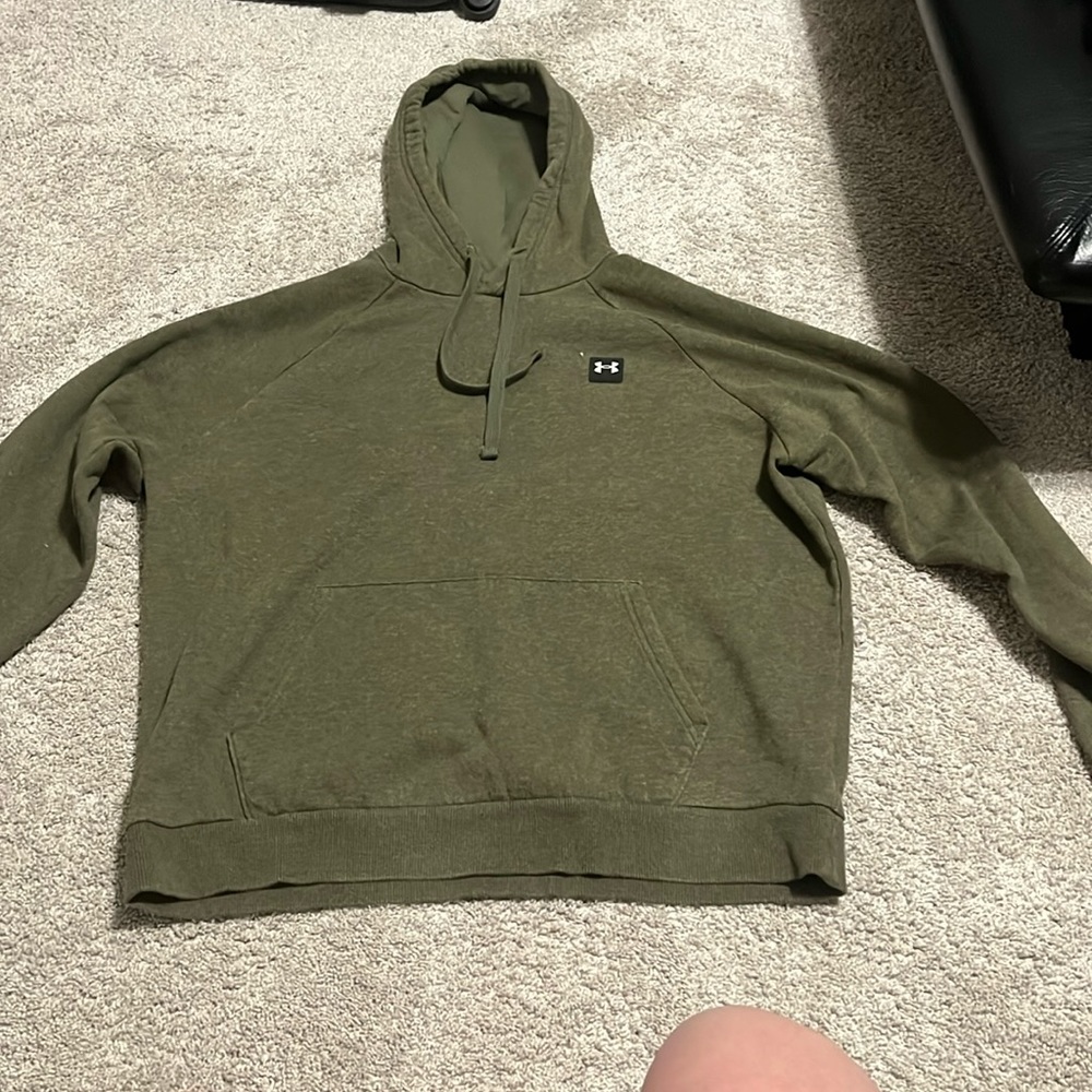 Green Under Armor Hoodie Rival fleece